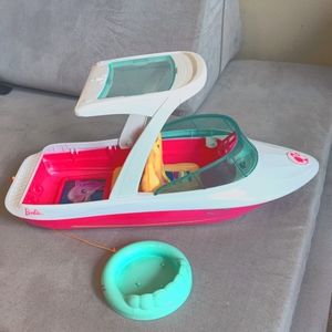 Barbie speedboat actually floats in water
